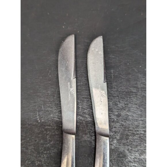 Dixon Stainless Steel Curved Handle 8 Inch Steak Knife Lot of 5 Made in Japan - Picture 3 of 7